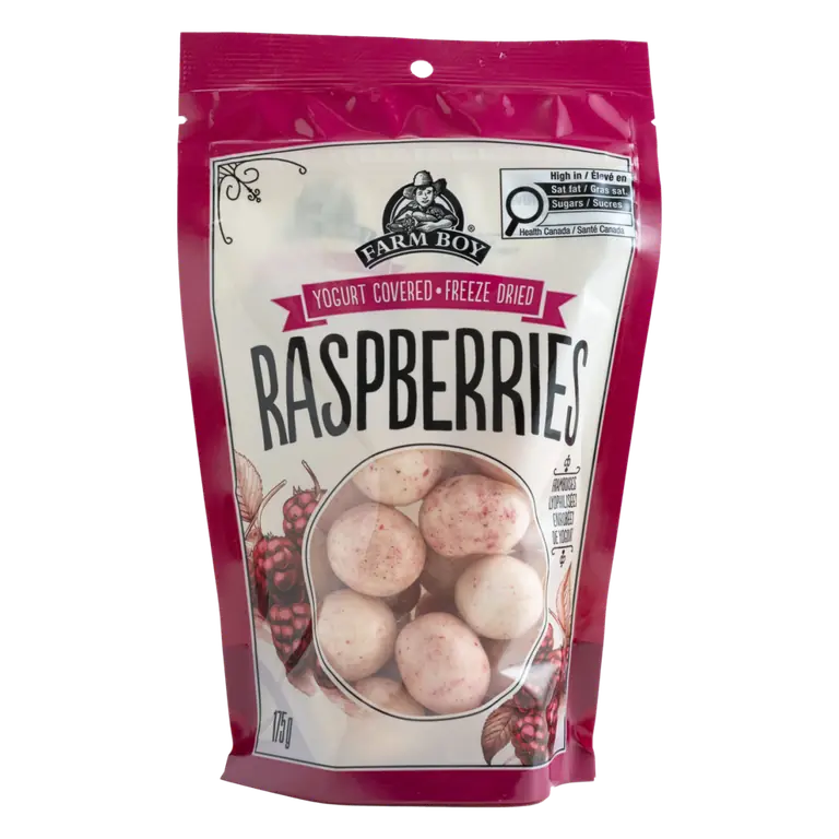 Farm Boy™ Yogurt-Covered Freeze-Dried Raspberries (175 g)