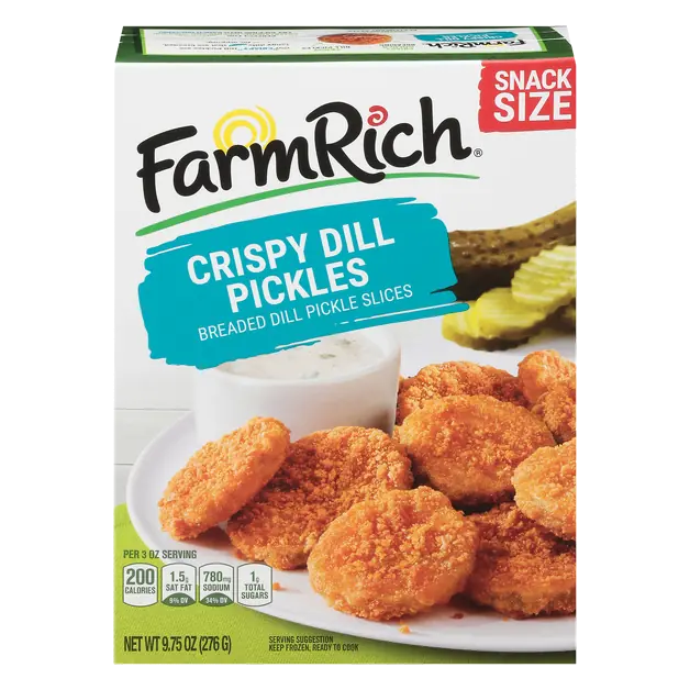 Breaded Crispy Dill Pickles Snack Size Frozen