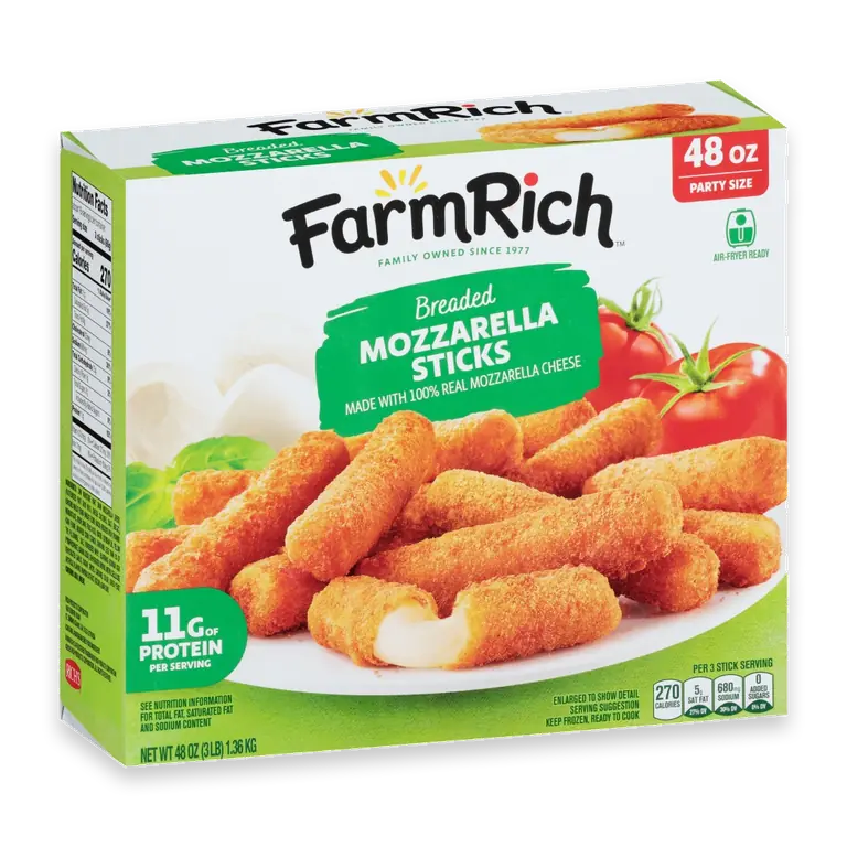 Breaded Mozzarella Cheese Sticks