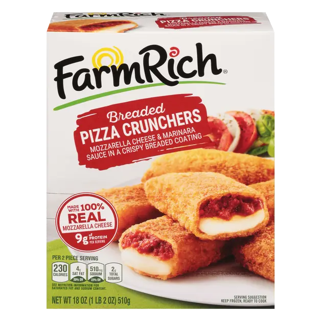 Breaded Pizza Crunchers Frozen