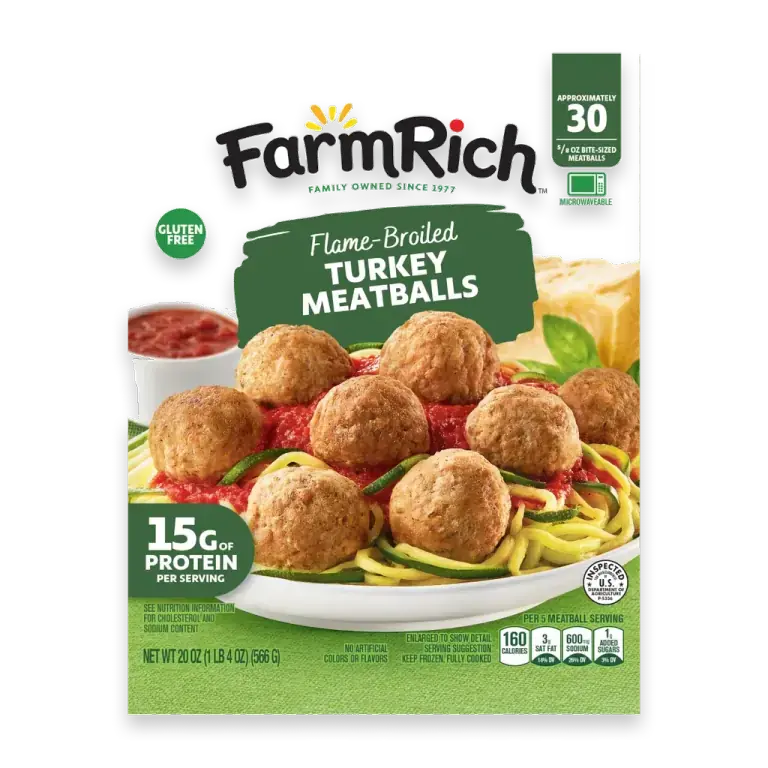 Flame Broiled Turkey Meatballs, Gluten Free, 20 oz