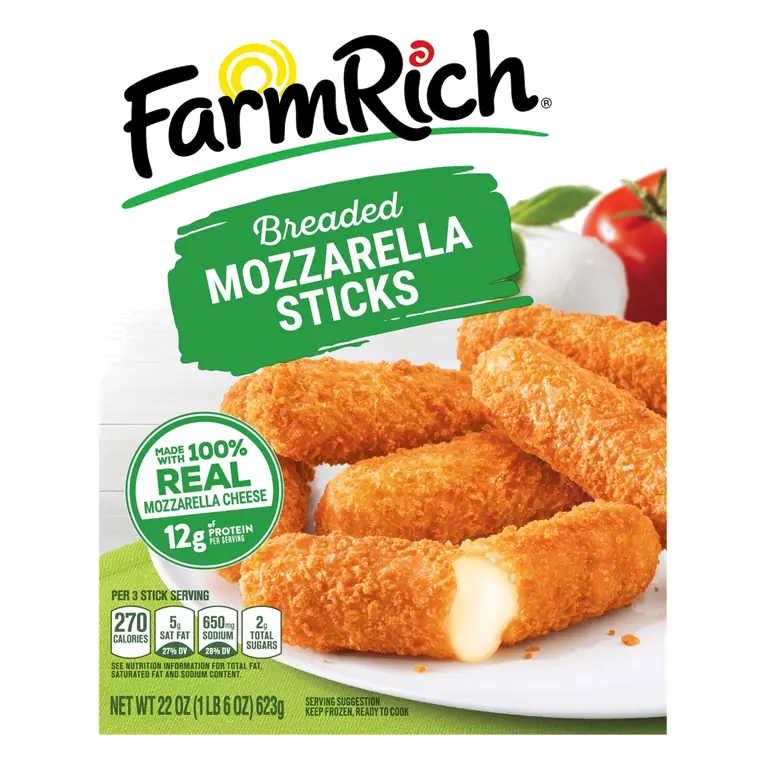 Frozen Breaded Mozzarella Cheese Sticks