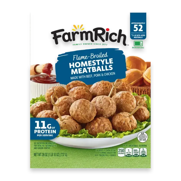 Fully Cooked Homestyle Meatballs