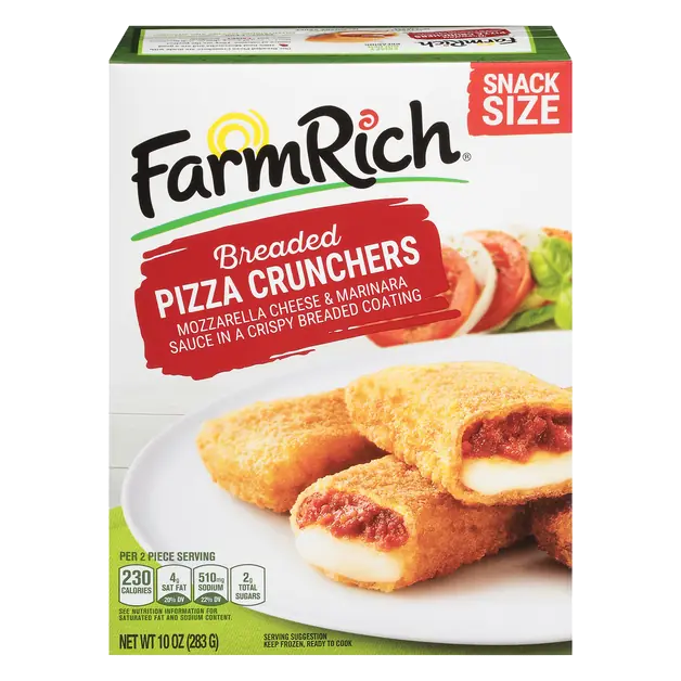 Snack Size Breaded Pizza Crunchers Frozen