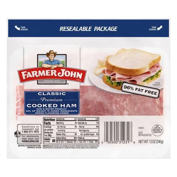 Farmer John Sliced Ham, 12oz