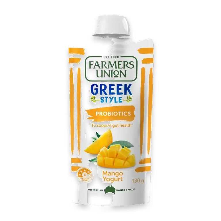 Greek Style Yoghurt Pouch Hint Of Real Mango