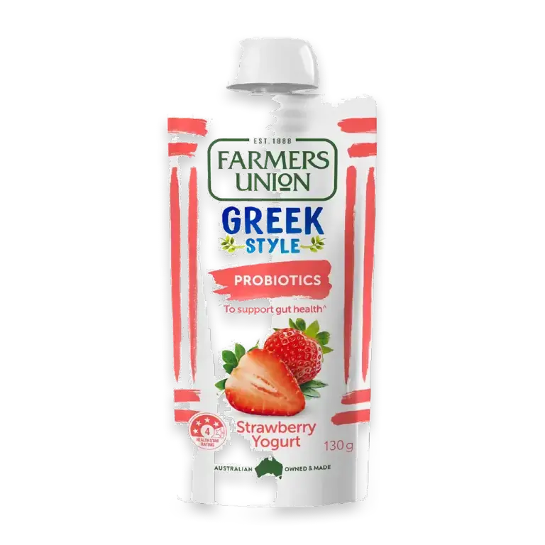 Greek Style Yoghurt Pouch Strawberry