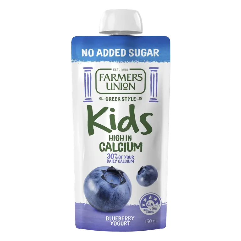 No Added Sugar Yoghurt Kids Pouch Blueberry