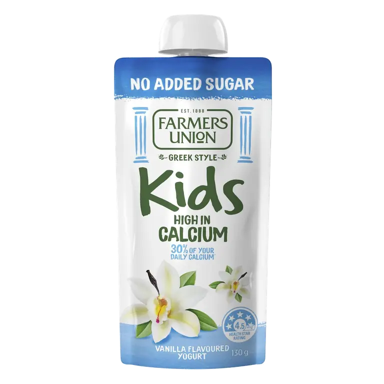 No Added Sugar Yoghurt Kids Pouch Vanilla