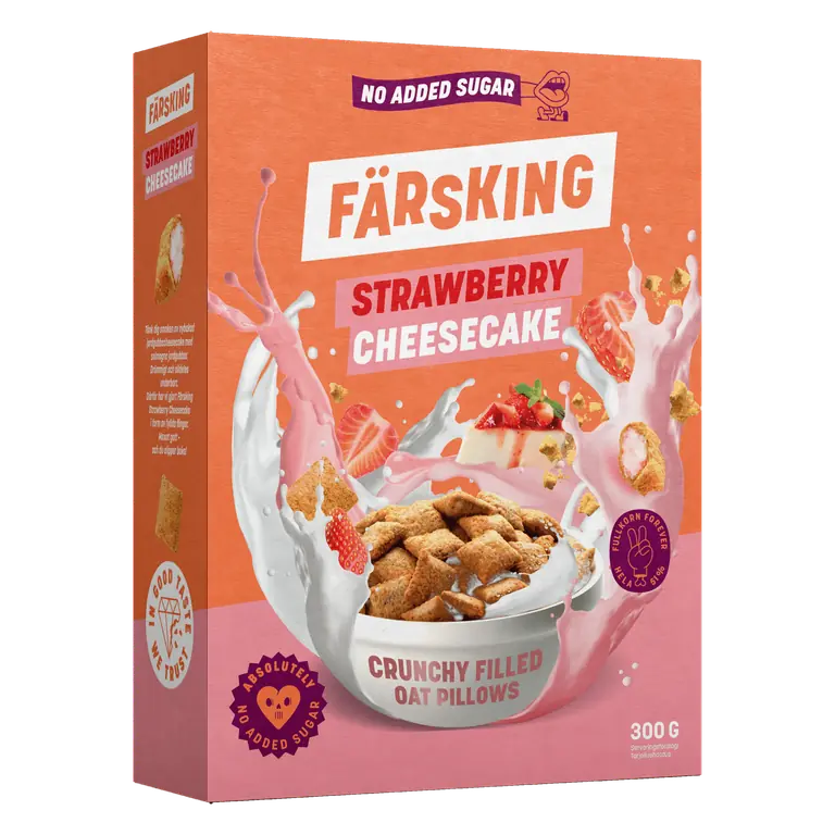 Havrekuddar Strawberry Cheesecake