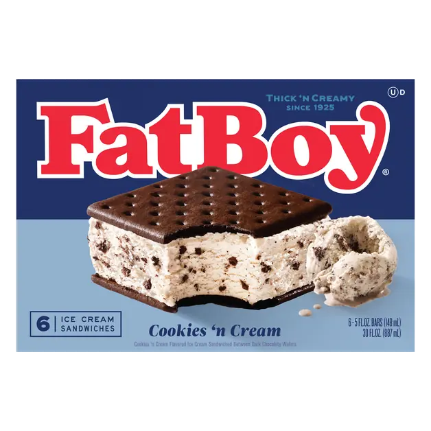Cookies 'n Cream Ice Cream Sandwiches - 6 ct