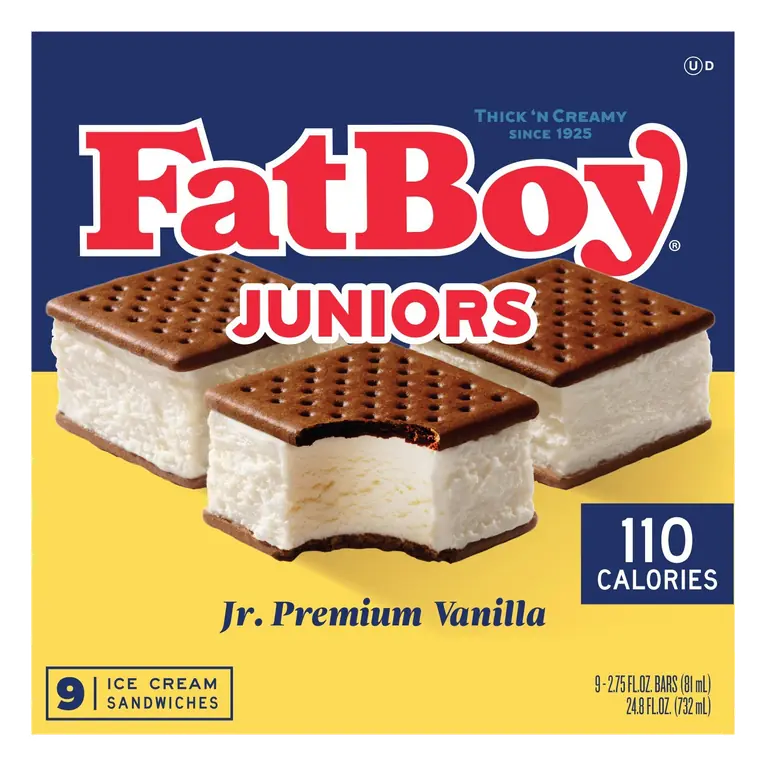 Premium Vanilla Jr. Ice Cream Sandwiches