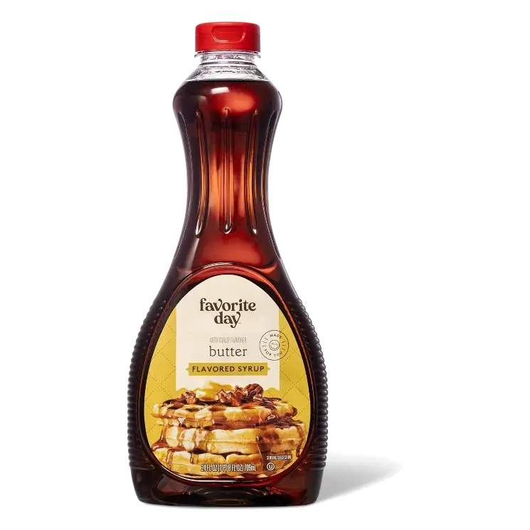 Artificially Flavored Butter Flavored Pancake Syrup - 24 fl oz - Favorite Day™