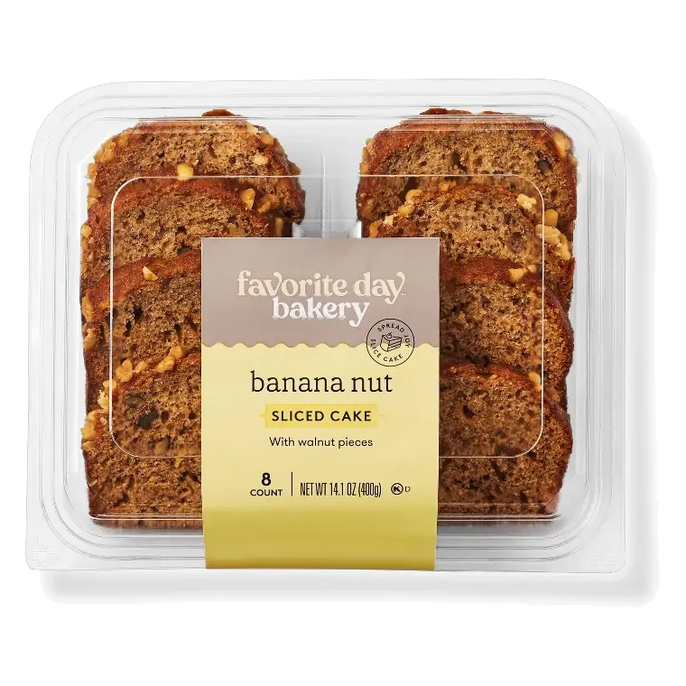 Banana Nut Sliced Cake - 14.1oz - Favorite Day