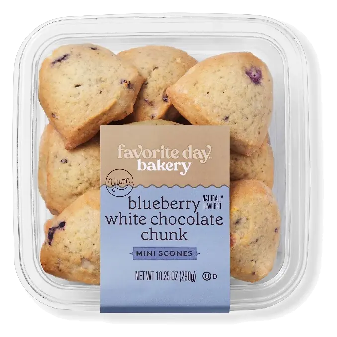 Blueberry White Chocolate Chunk Mini Scones - 10.25oz - Favorite Day