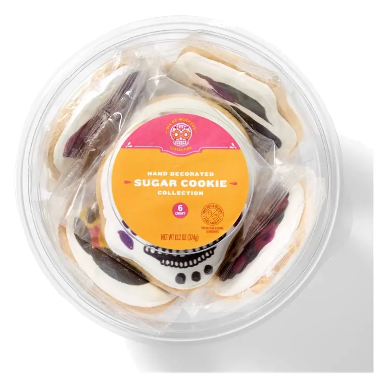 Calavera Hand Decorated Cookies Tub - 13.2oz/6ct - Favorite Day™