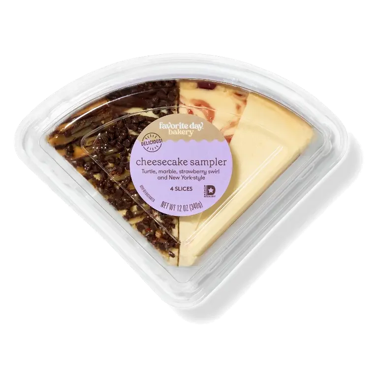 Cheesecake Sampler Slices - 12oz/4ct - Favorite Day