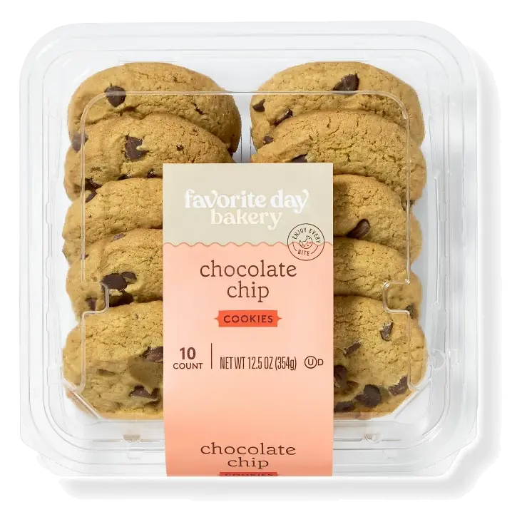 Chocolate Chip Cookies - 12.5oz/10ct - Favorite Day™