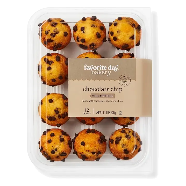 Chocolate Chip Mini Muffins - 11.9oz/12ct - Favorite Day