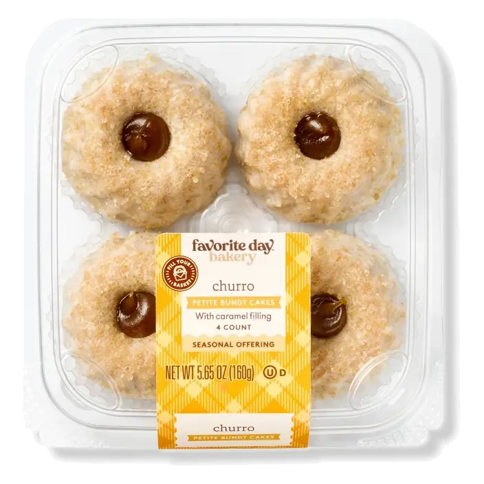 Churro Petite Bundt Cakes - 5.65oz/4ct - Favorite Day™