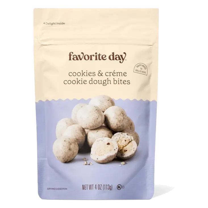 Cookies & Creme Cookie Dough Bites - 4oz - Favorite Day™