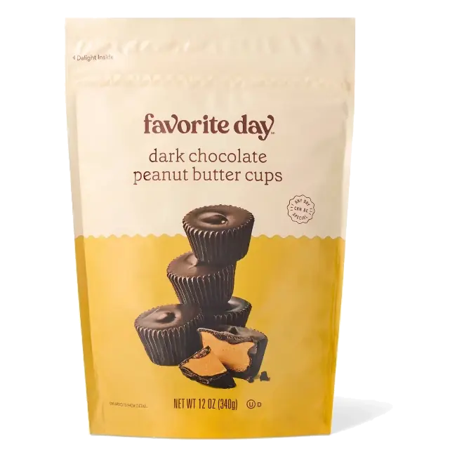 Dark Chocolate Peanut Butter Cups - 12oz - Favorite Day™