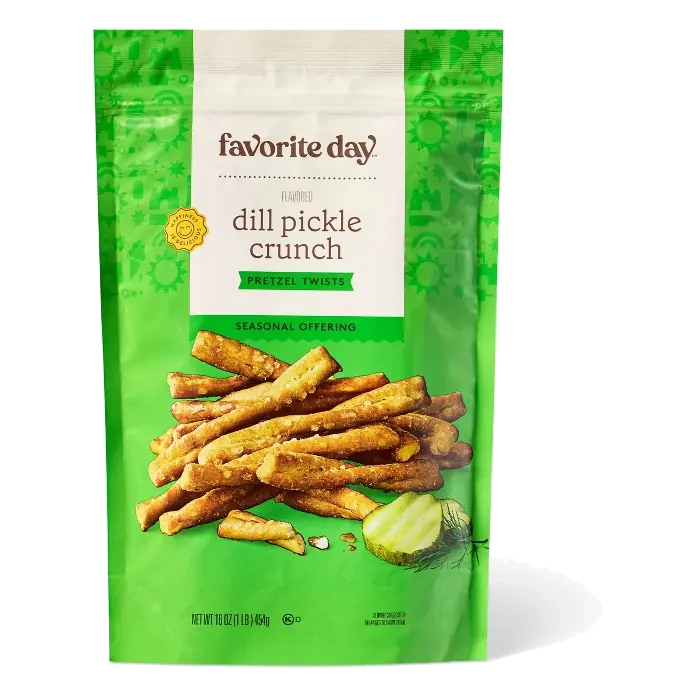 Dill Pickle Seasoned Pretzels - 16oz - Favorite Day™