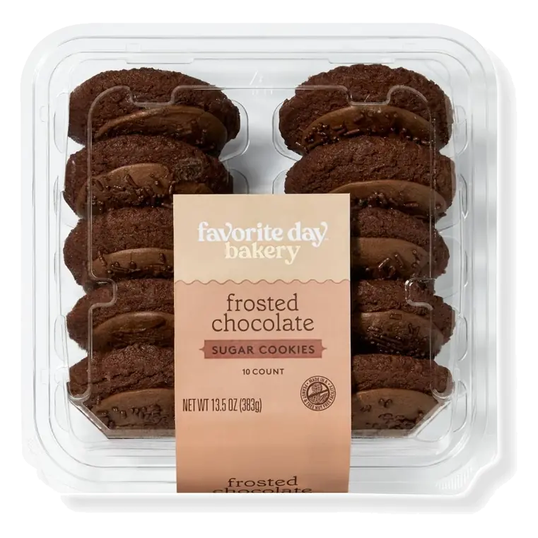 Double Chocolate Sugar Cookies - 13.5oz/10ct - Favorite Day