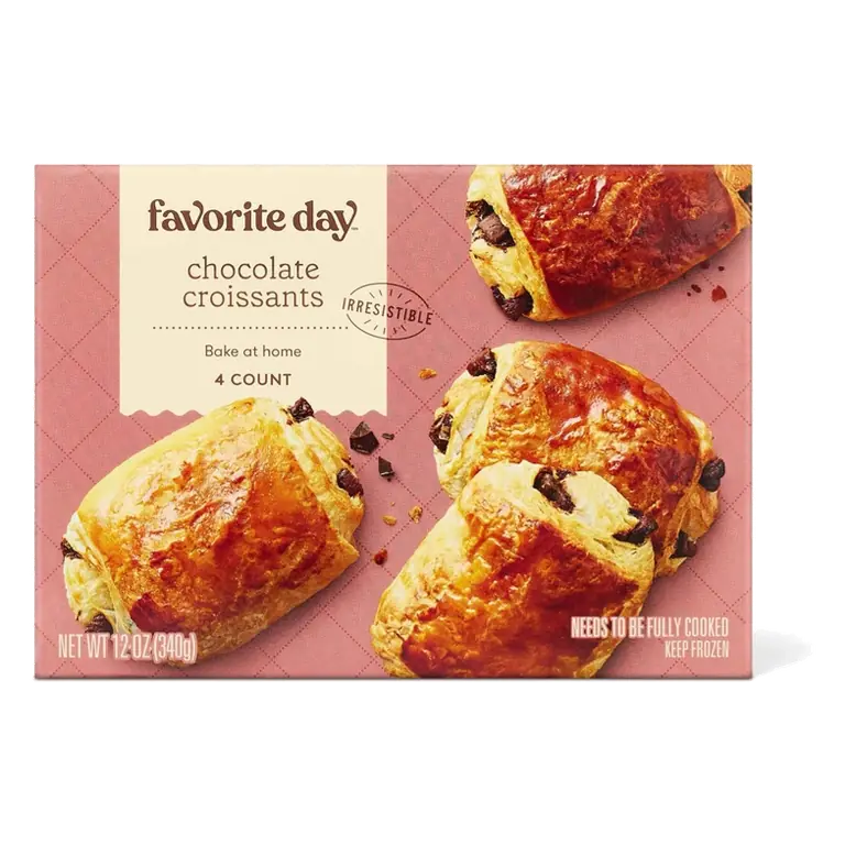 Frozen Chocolate Croissant - 12oz/4ct - Favorite Day™