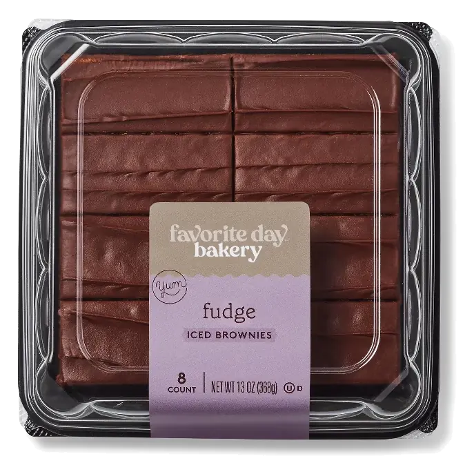 Fudge Iced Brownies - 13oz/8ct - Favorite Day™