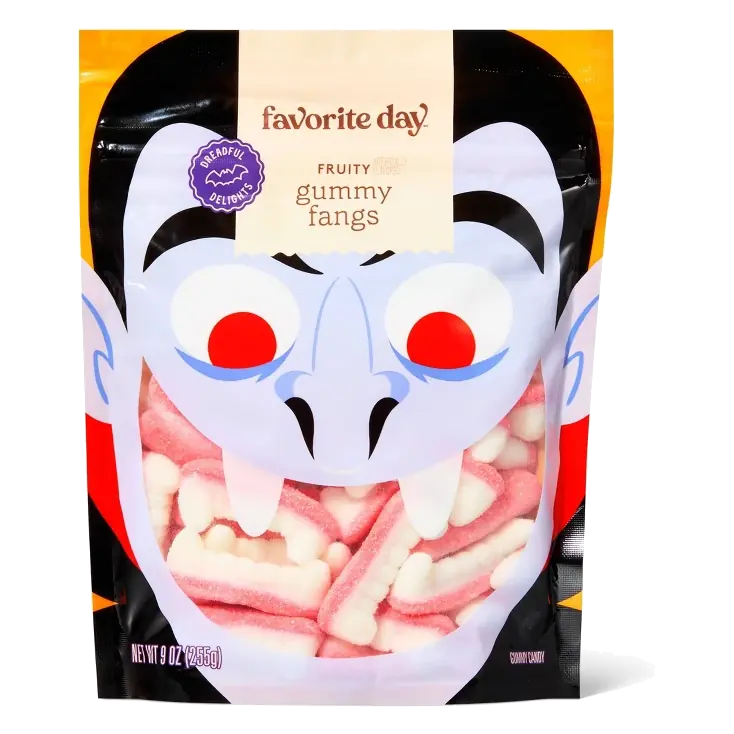 Halloween Gummy Fangs Candy - 9oz - Favorite Day™