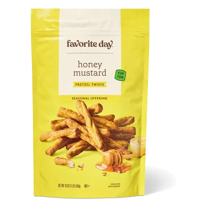 Honey Mustard Seasoned Pretzel Twists - 16oz - Favorite Day