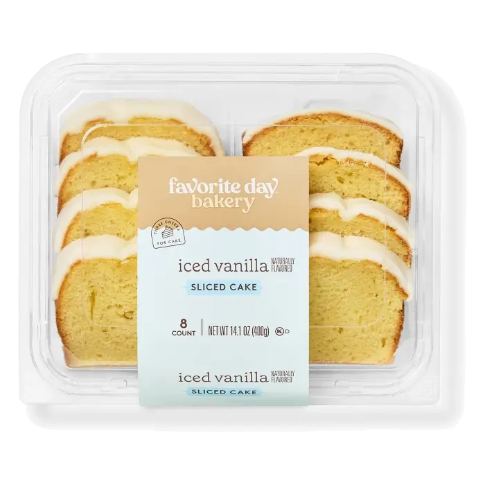 Iced Vanilla Loaf Cake 14.1oz/8ct - Favorite Day™