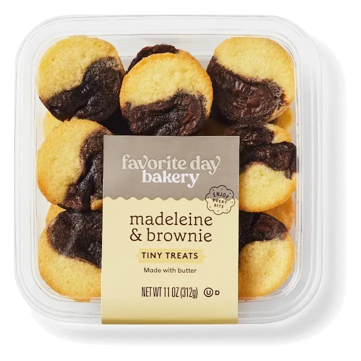 Madeleine Cookies and Brownie Duo
