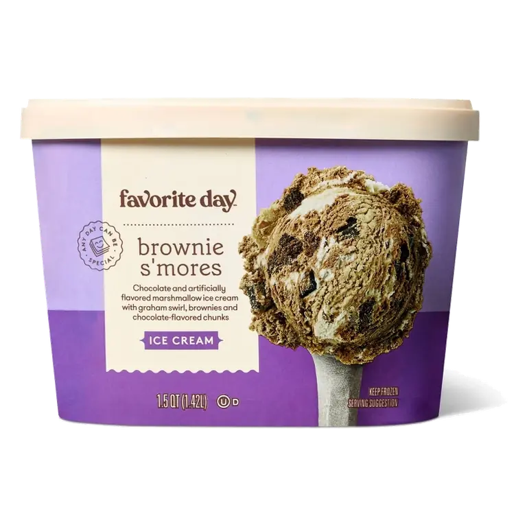 Marshmallow Chocolate Brownie S'mores Ice Cream, 48 fl oz