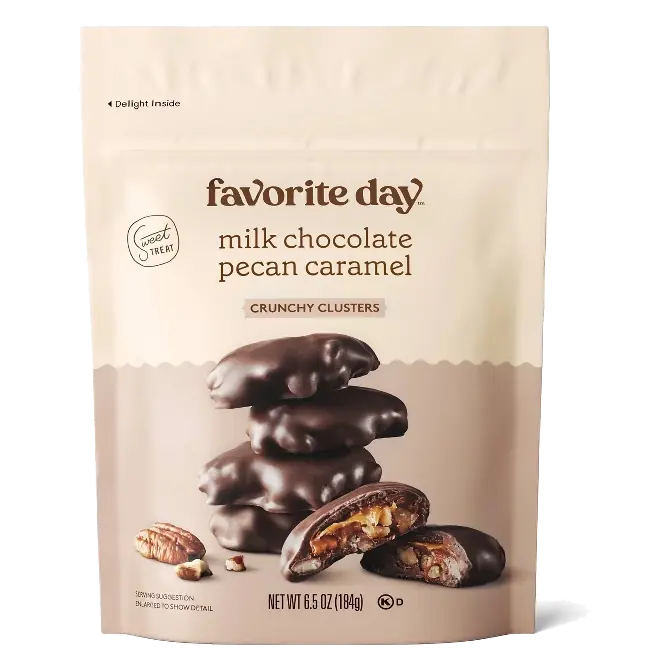 Milk Chocolate Pecan Caramel Crunchy Clusters Candy - 6.5oz - Favorite Day™