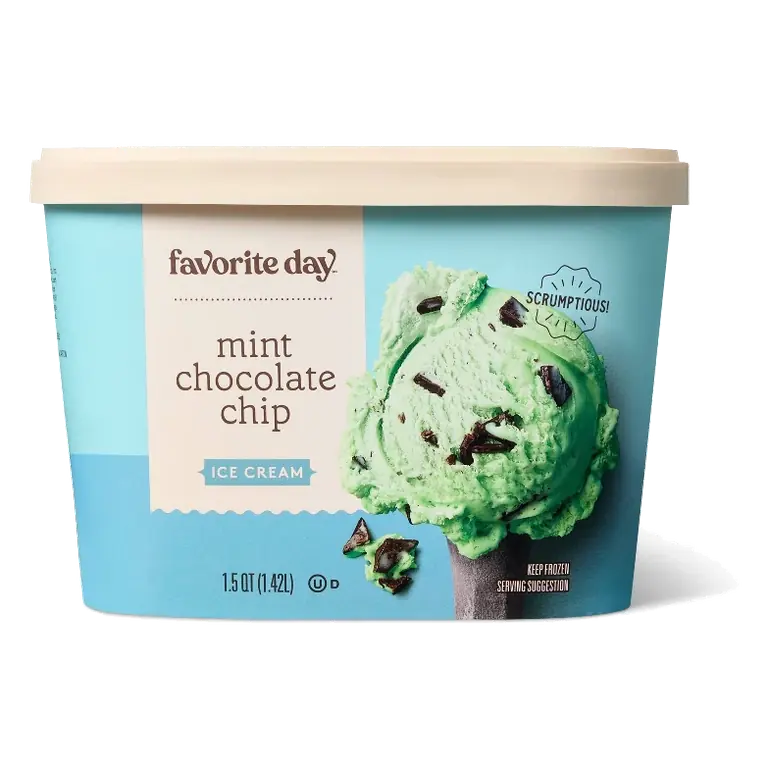 Mint Chocolate Chip Ice Cream - 48 fl oz - Favorite Day™