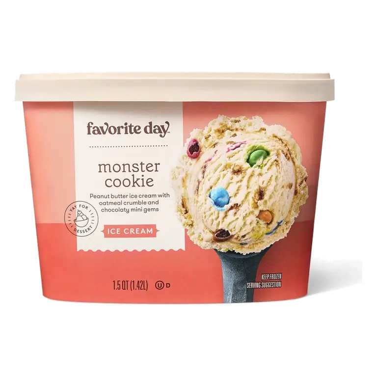 Monster Cookie Ice Cream - 48 fl oz - Favorite Day