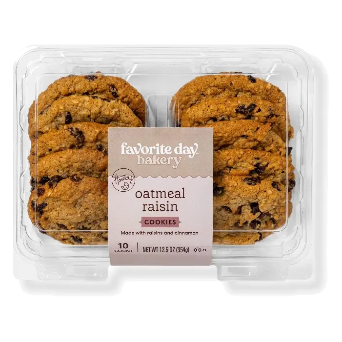 Oatmeal Raisin Cookies - 10ct/12.5oz - Favorite Day