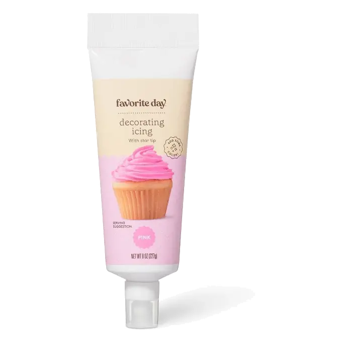 Pink Star Tip Decorating Icing - 8oz - Favorite Day™