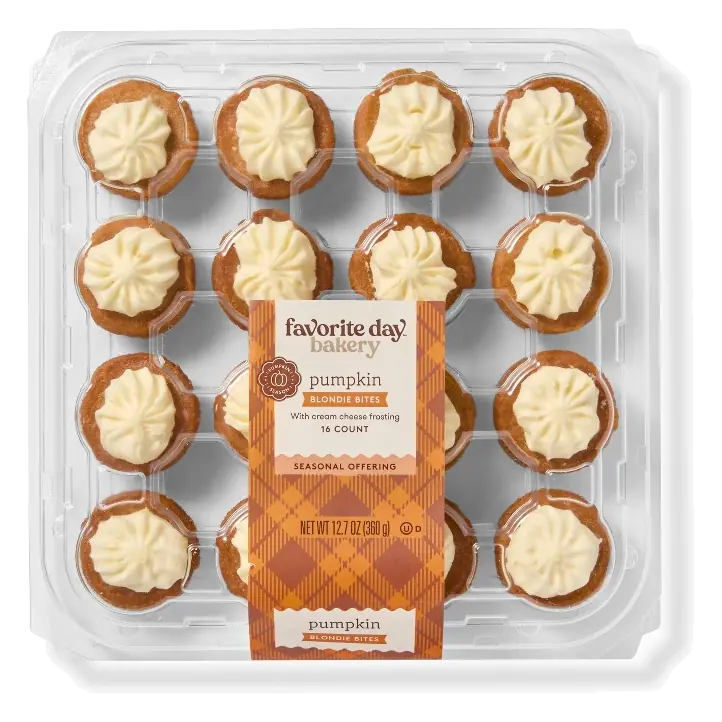 Pumpkin Bar Bites with Cream Cheese Frosting - 12.7oz/16ct - Favorite Day™