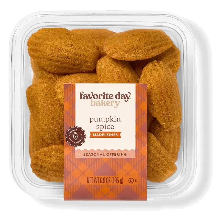 Pumpkin Madeleine Cookies - 6.9oz/16ct - Favorite Day™