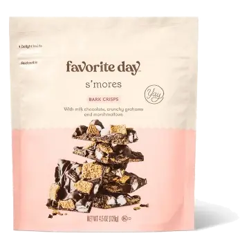 S'Mores Bark Crisps with Milk Chocolate, Crunchy Grahams and Marshmallows, S'Mores