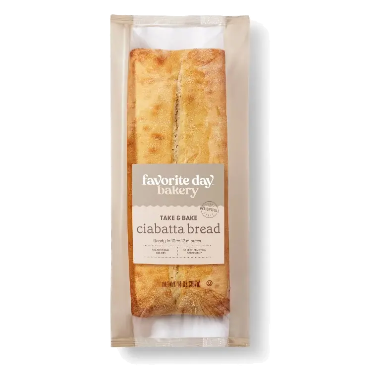 Take And Bake Ciabatta Bread - 14oz - Favorite Day