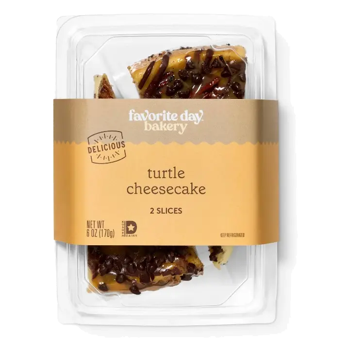 Turtle Cheesecake Slices - 6oz/2ct - Favorite Day