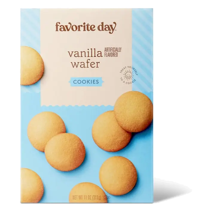 Vanilla Artificially Flavored Wafer Cookies - 11oz - Favorite Day™