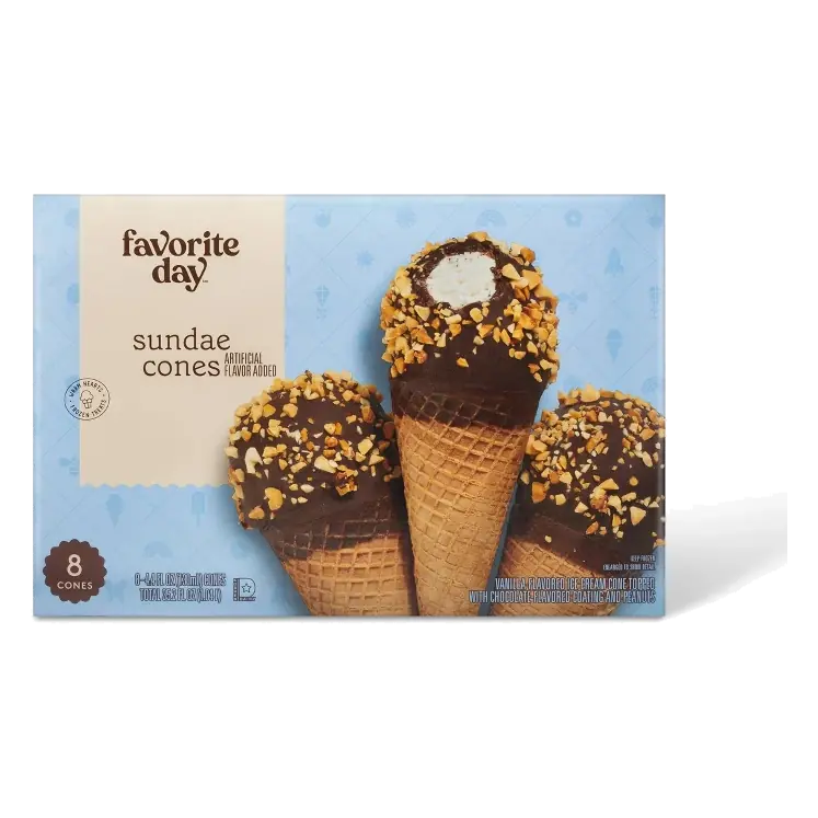 Vanilla Ice Cream Cones - 8pk/35.2 fl oz - Favorite Day™