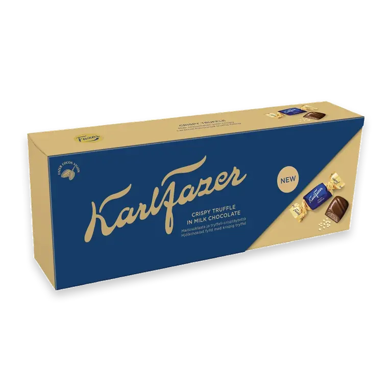 Chokladask Karl Fazer Crispy Truffle praliner 228g
