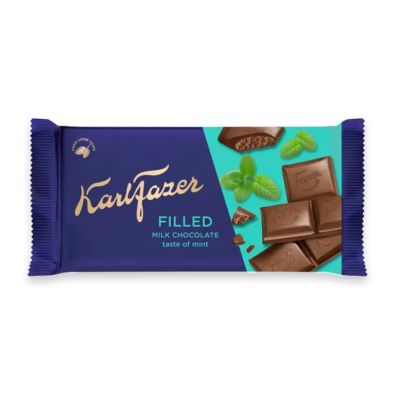 Chokladkaka Filled Mint 121g