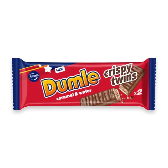 Crispy Twins Dumle Caramel & Wafer 2st